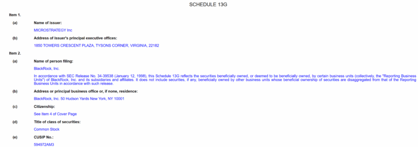 Blackrock Filing