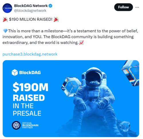 Blockdag Network Raises $190 Million In Funding 2 Blockdag Raise Fund