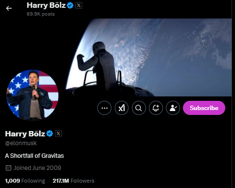Elon Musk'S New Avatar &Quot;Harry Bolz&Quot; Memecoin Pumps 17,000% In 30 Mins 2 Elon Musk Twitter Name Change