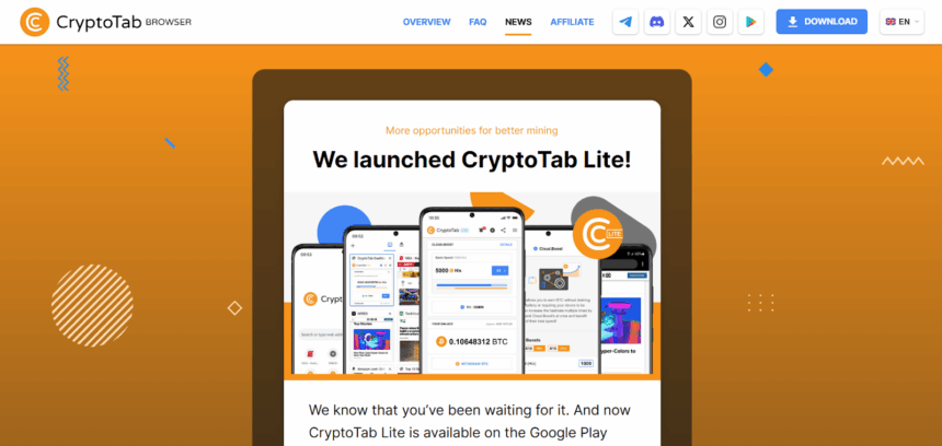 Cryptotab Browser Lite