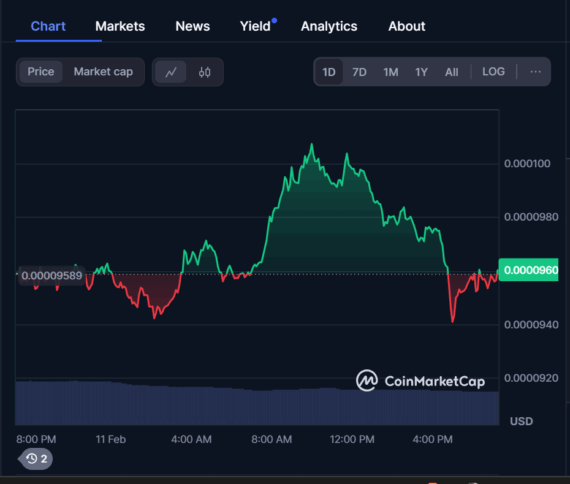 Top 4 Meme Coins Investment Options: Floki, Dogwifhat, Bonk, And Chowwow 3 Floki Price Chart