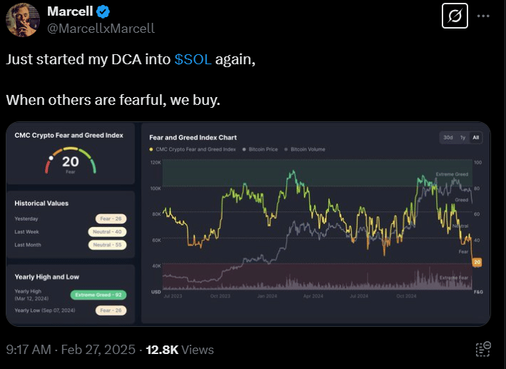 Marcell Buys Sol Dip