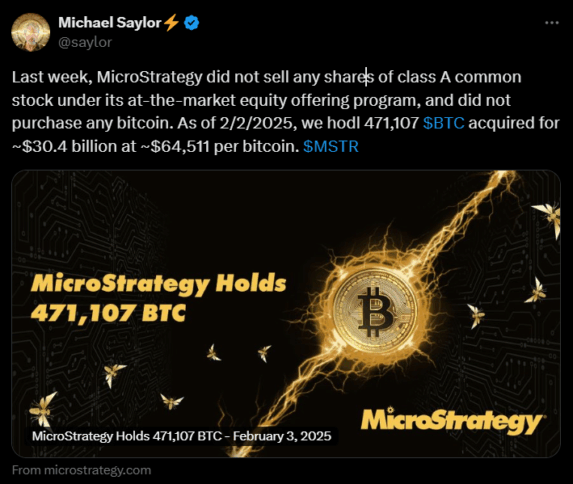Microstrategy Halts Bitcoin Purchase