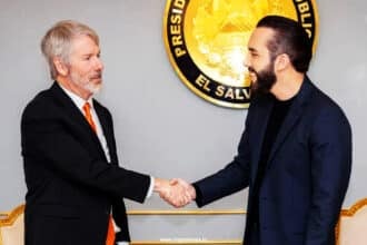 Nayib Bukele And Michael Saylor Meet And Greet