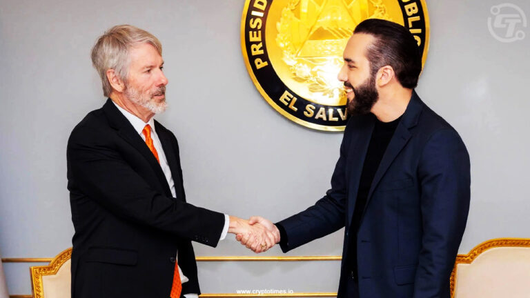 Nayib Bukele and Michael Saylor Meet and Greet