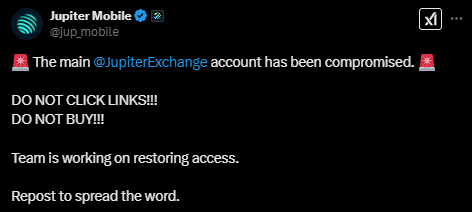 Jupiter X Account Hack