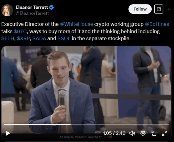 Us Gov’t May Use Gold Gains To Buy Bitcoin, Says Bo Hines 2 Bo Hines Says Us Government Is Looking For Ways To Buy More Bitcoin