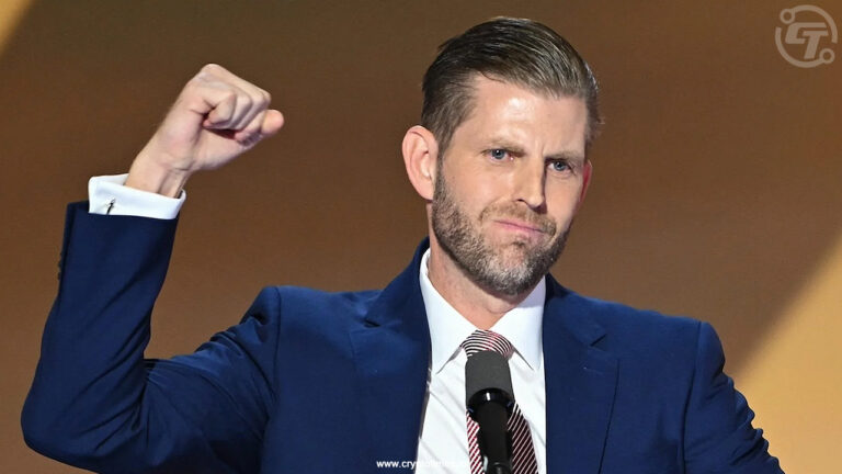 Eric Trump Calls U.S. Crypto Reserve Sunday Timing "Genius"