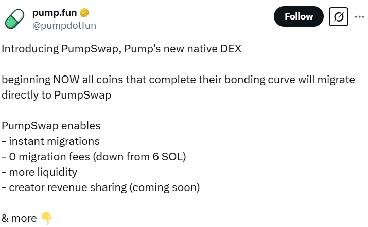Pump.fun Launches Pumpswap