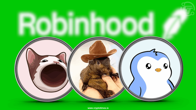 Robinhood Lists POPCAT, PENGU & PNUT: Tokens Pump Over 15%