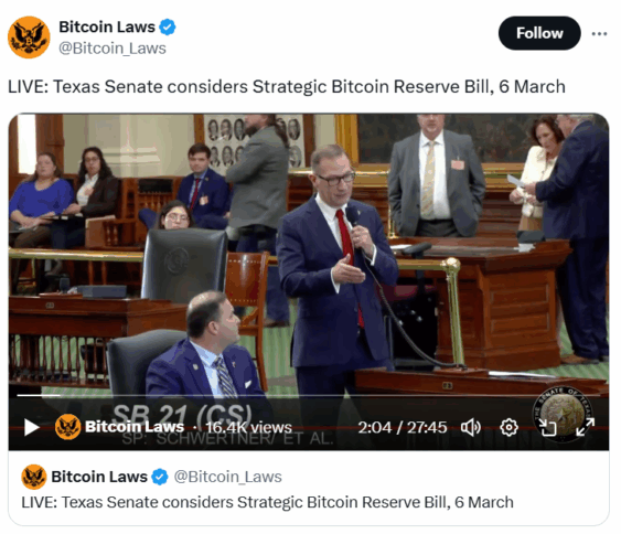 Texas Senate Approves Bitcoin Reserve Bill Sb-21 2 Texas Senate Approved Senate Bill 21