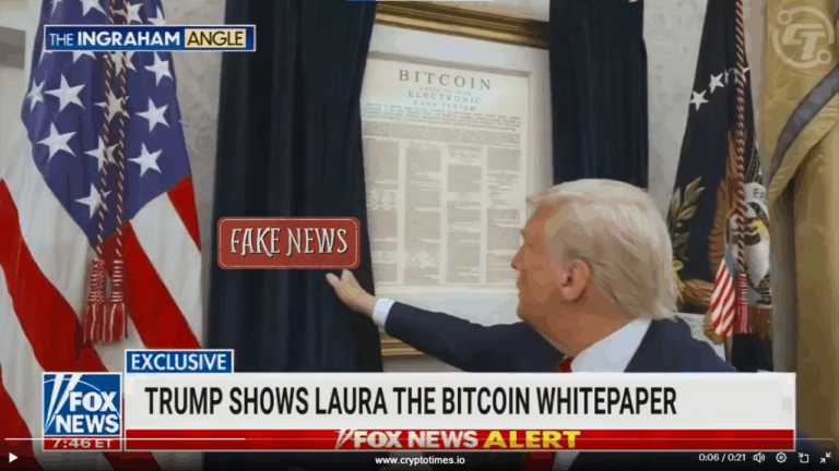 Trump Hangs Bitcoin Whitepaper in the Oval Office Fact Check