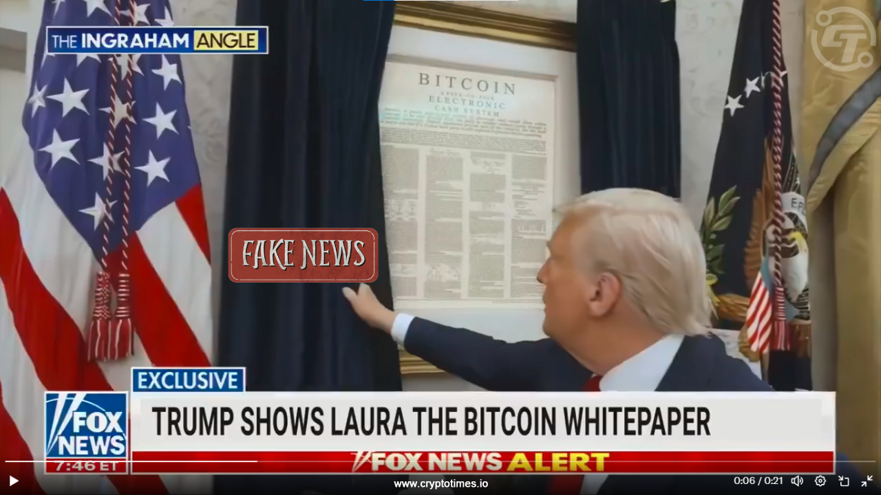 Trump Hangs Bitcoin Whitepaper In The Oval Office Fact Check