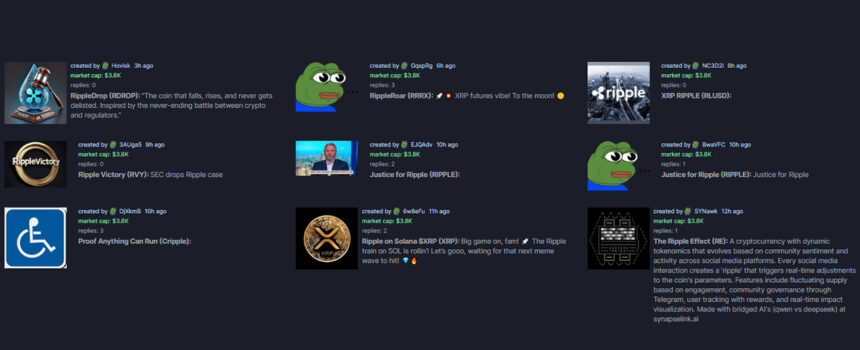 Ripple-Based Memecoins On Pump.fun