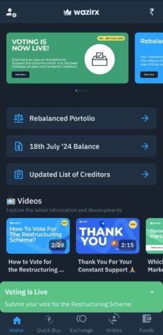 Wazirx Voting For 4.4 Million Users Goes Live 2 Wazirx App Voting
