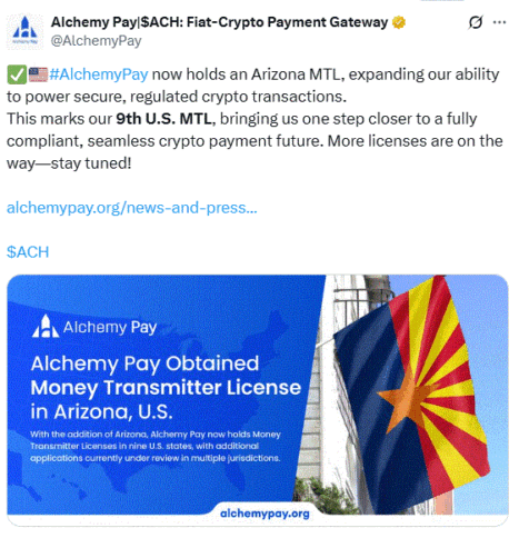 Alchemy Pay Expands U.s. Reach With Arizona License 2 Alchemy Pay Gains Mtl In Arizona