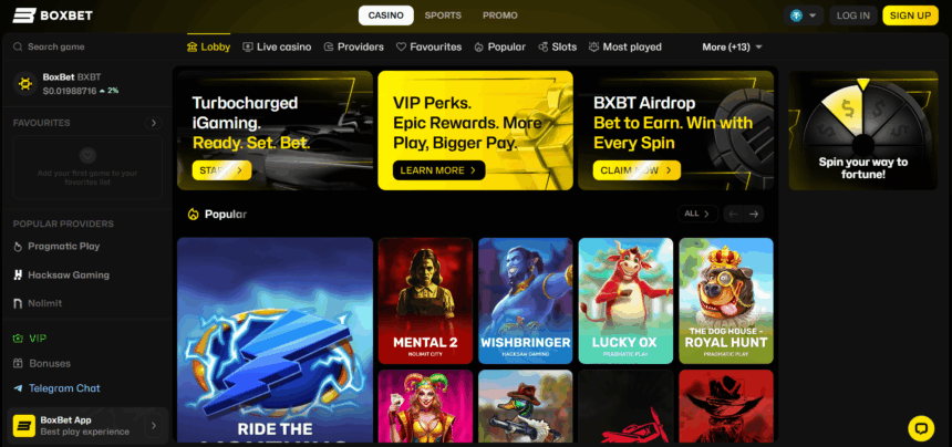 Boxbet Gaming Platform
