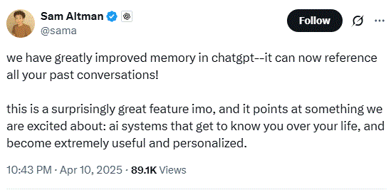 Openai Launches Personalized Chatgpt For Pro Users 2 Chatgpt'S Major Memory Update