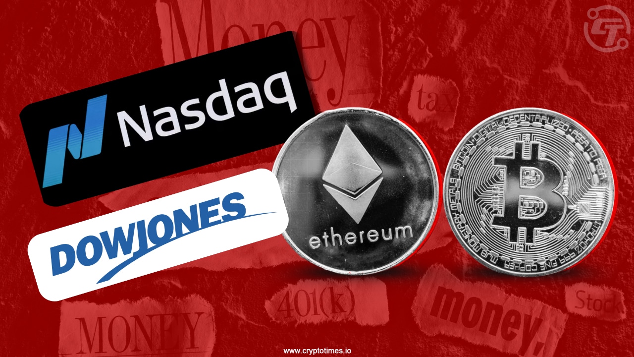 NASDAQ 100 And DOW In Bear's Grip; Crypto Trying Hard Not To Join