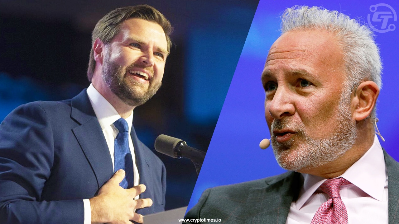 Bitcoin Critic Peter Schiff Lashes out at Vice President JD Vance