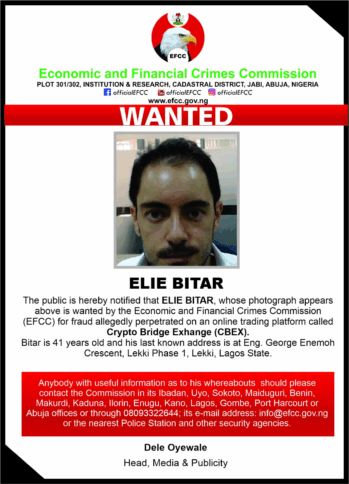 Wanted Poster: Elie Bitar