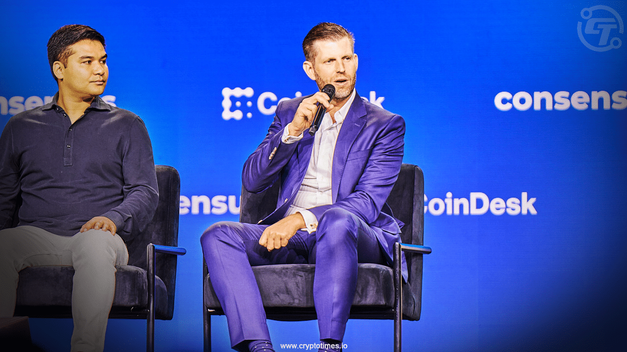 Eric Trump Calls Bitcoin as Digital Gold at Consensus 2025