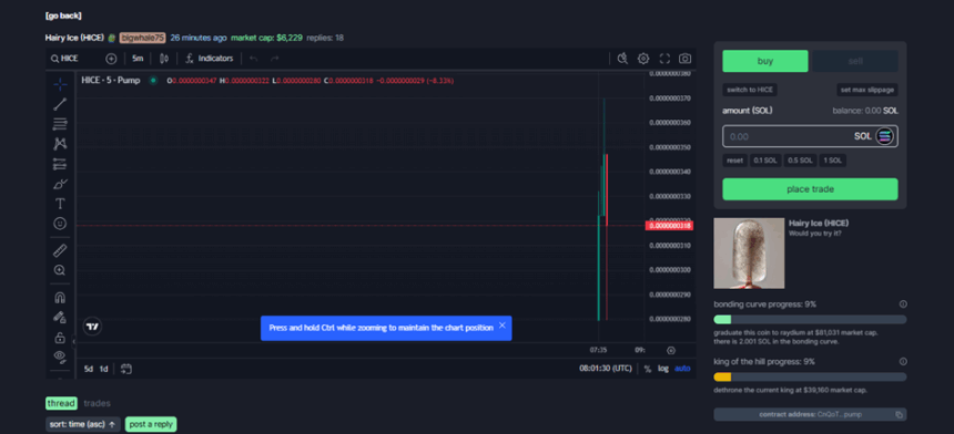 How To Buy Memecoins On Pump.fun- Step 4- Choose The Memecoin You Want To Purchase