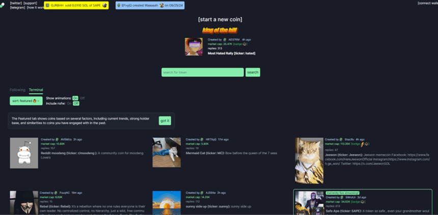 How To Create Memecoins On Pump.fun- Step 1- Visit Punp.fun