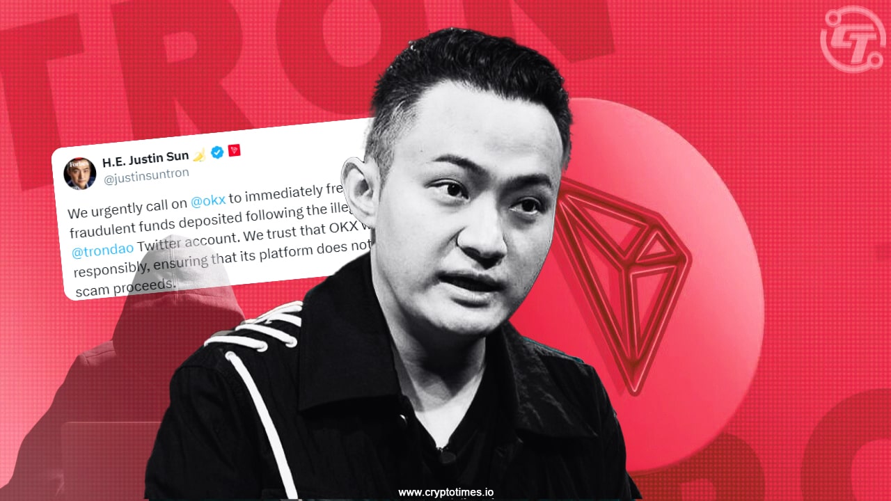 Justin Sun Warns Of Scam After Tron Dao Twitter Hack