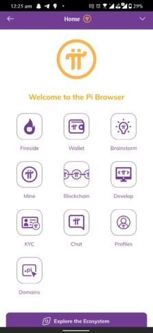 How To Activate Your Pi Network Mainnet Wallet 3 Open Pi Wallet In Pi Browser