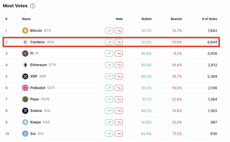 Cryptocurrency Community-Supported Votes