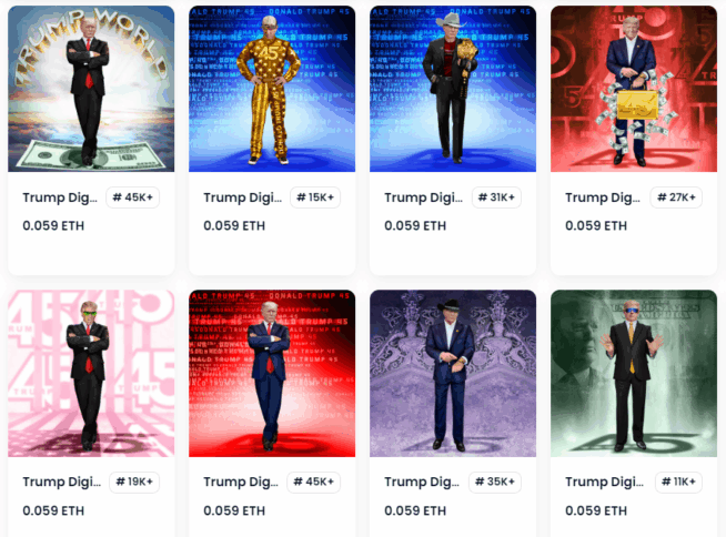 How Trump Made $1 Billion In Crypto: Bitcoin And Xrp Involved? 2 A Snapshot Of Trump’s Nft Collection. Source: Collecttrumpcards