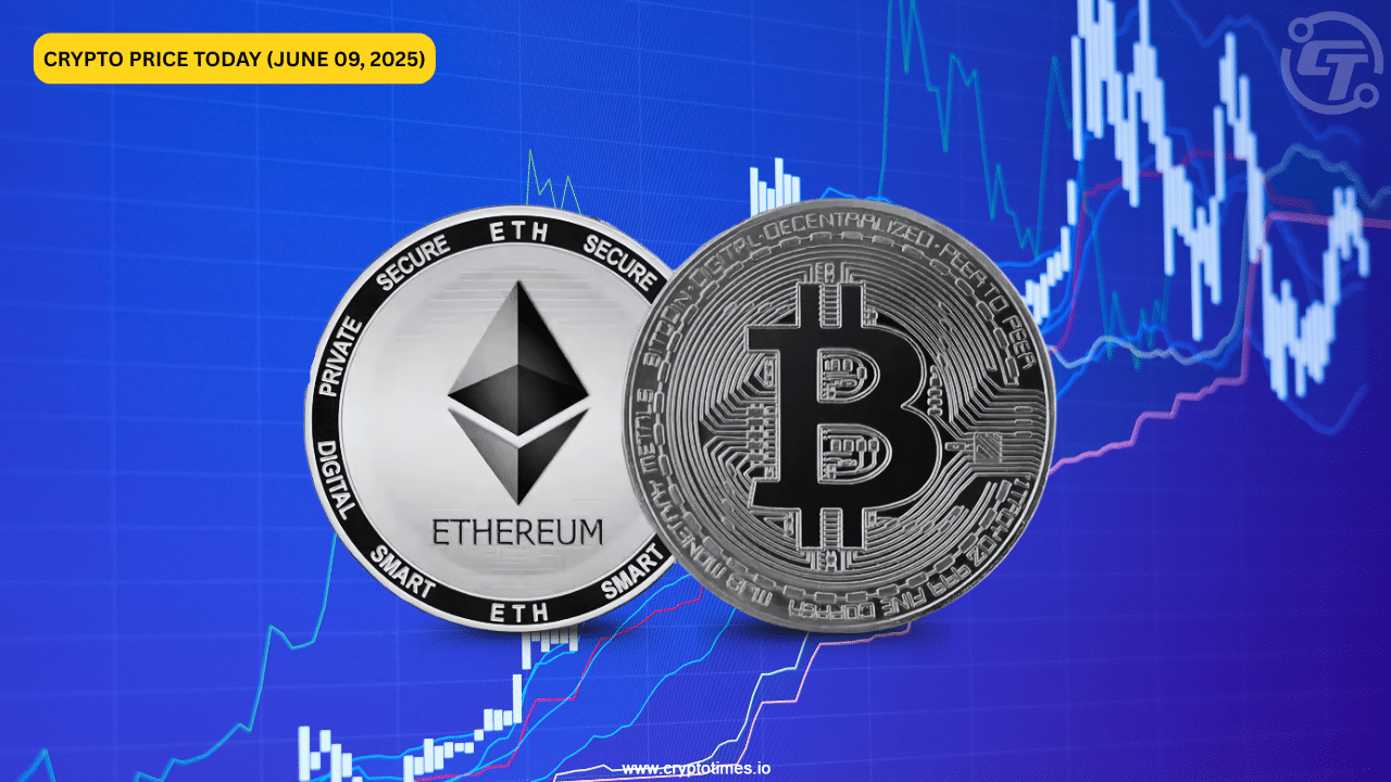 Crypto Price Today (June 9): Bitcoin Climbs To $108K, Eying New High; Ethereum Rally Continues