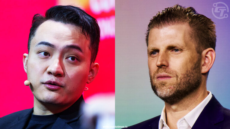 Eric Trump Denies Ties to Justin Sun’s Tron Going Public