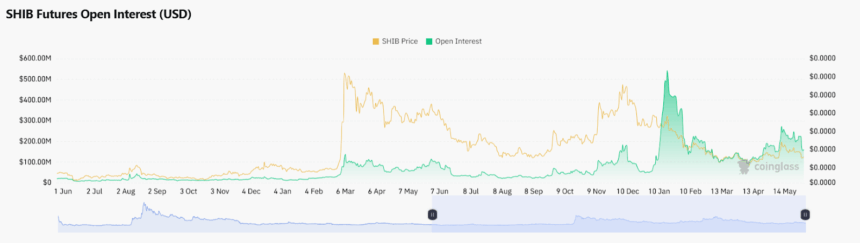 Shiba Inu Price Prediction June 2025: Will Shib Hit $0.000020? 2 Shib Futures Open Interest (Usd), Source- Coinglass