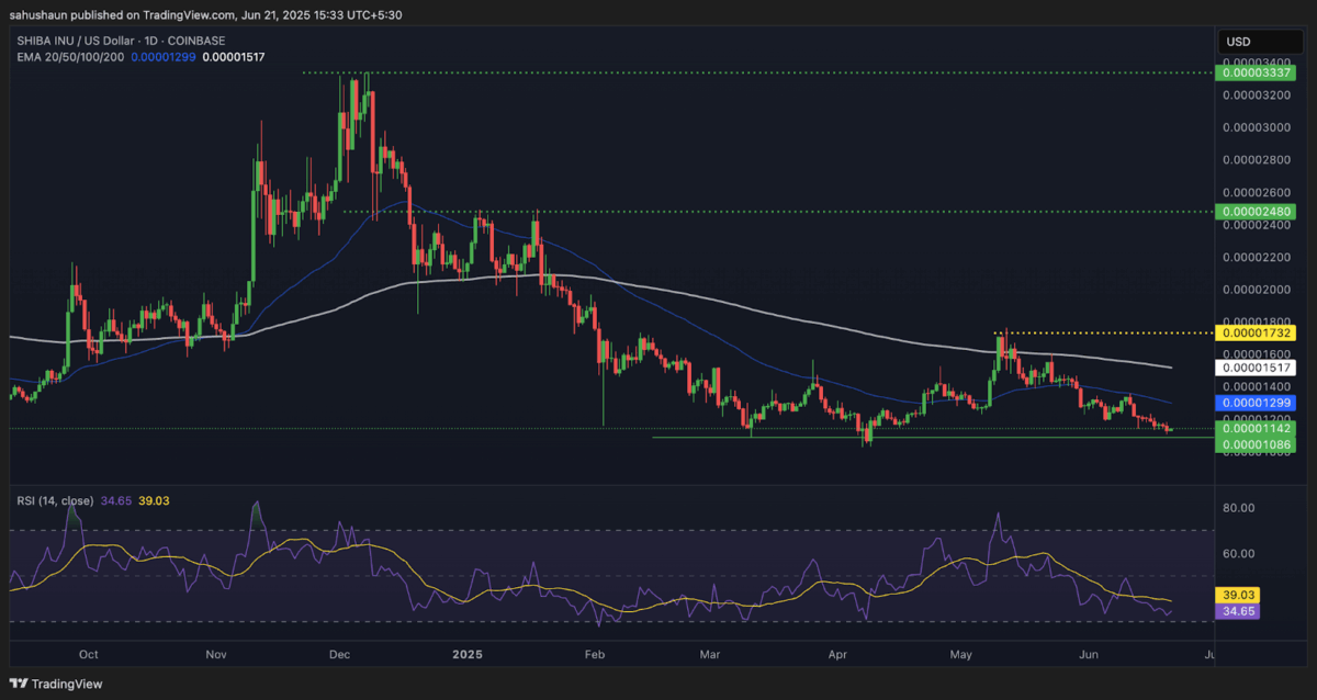 Shiba Inu Price Chart