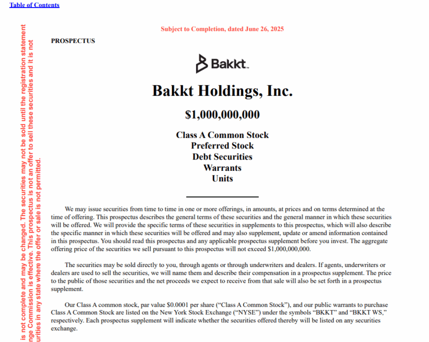 Bakkt Prospectus