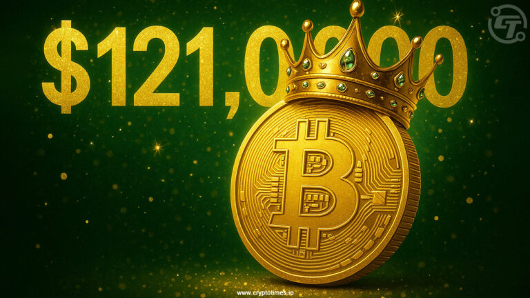 Bitcoin Price Hits All-Time High of $121,000, Eyes $125K Next
