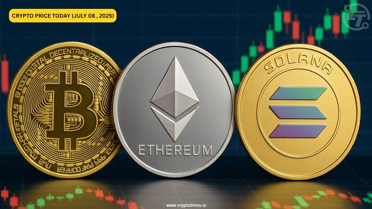 Crypto Price Today July 8 Bitcoin Holds 108K Xrp Leads Majors As Market Steadies