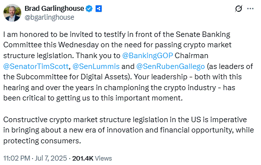 Garlinghouse At U.s. Senate Banking Committee