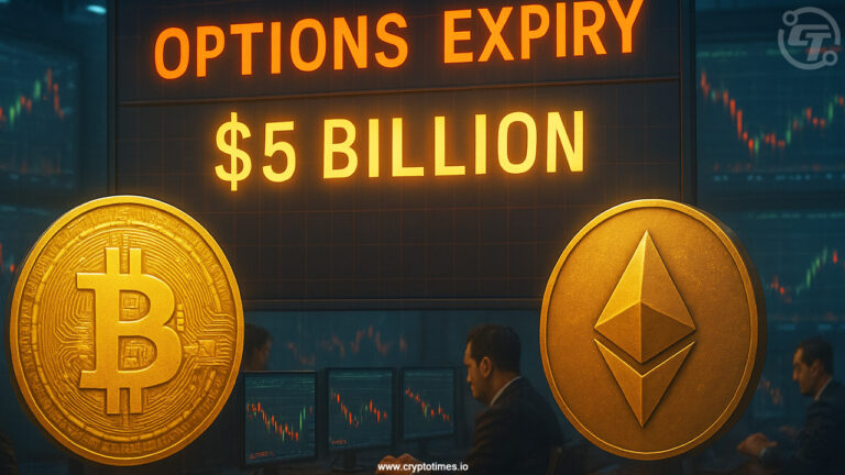 Over $5 Billion in Bitcoin and Ethereum Options to Expire Today