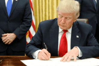 President Donald Trump Signs The Genius Act Bill Into Law
