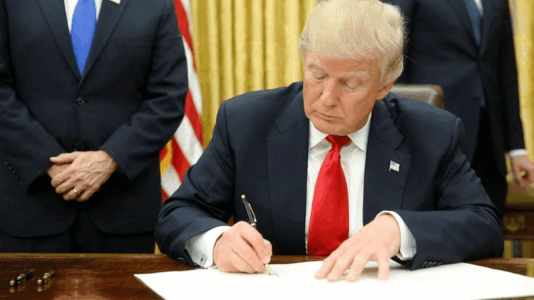 President Donald Trump Signs the GENIUS Act bill into Law