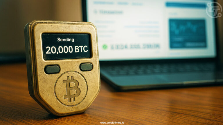 Satoshi-Era Wallet Moves 20000 BTC worth $2 Billion