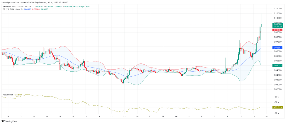 Ski Mask Dog 4-Hour Chart, Source: Tradingview
