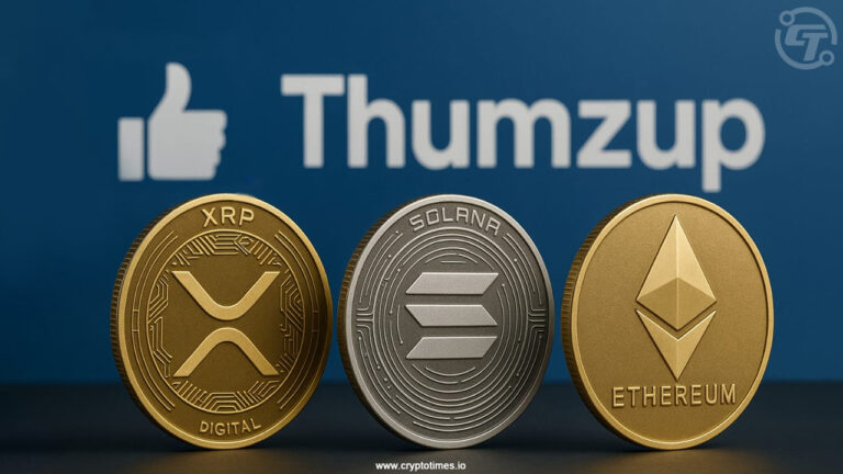 Thumzup Adds XRP, SOL, ETH to Treasury, Stock Jumps 15%