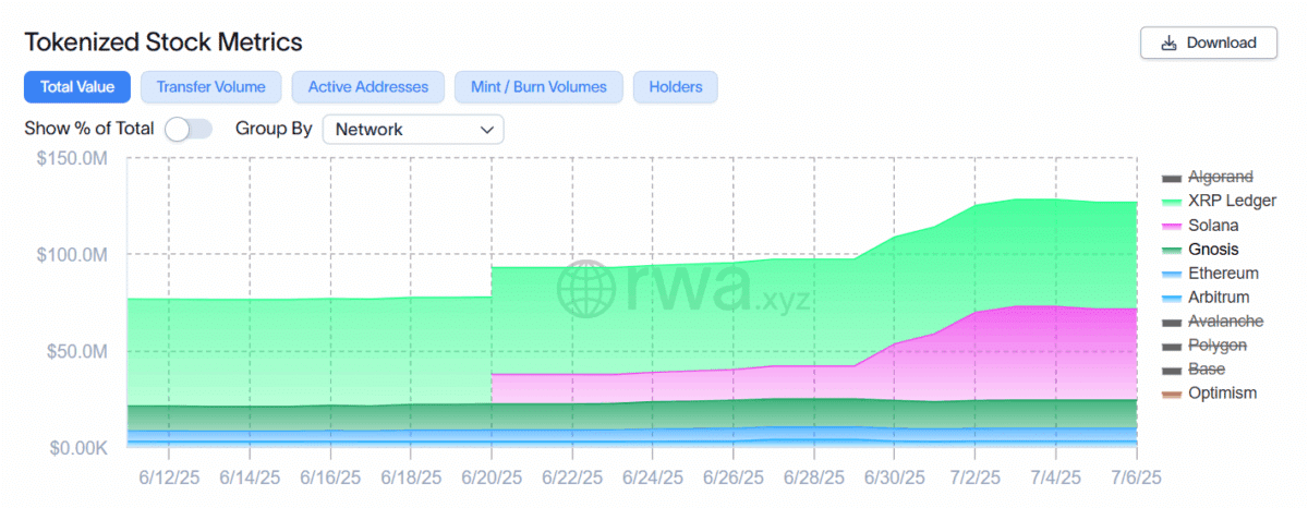 Tokenized Stock Metrics - RWA