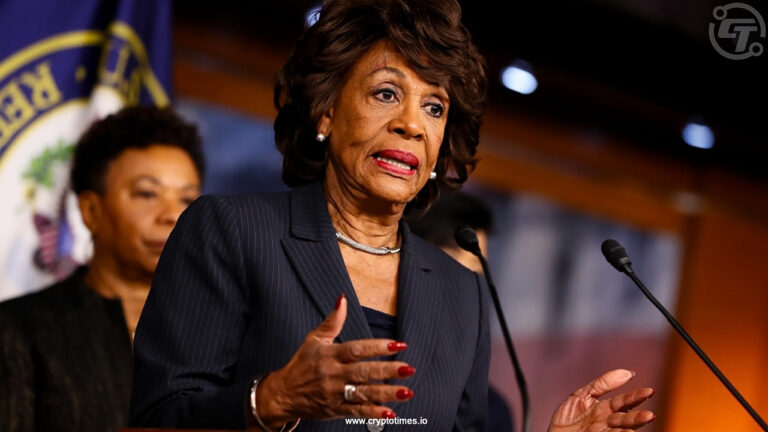 US Rep. Waters Crypto Bills May Open Floodgates to Fraud