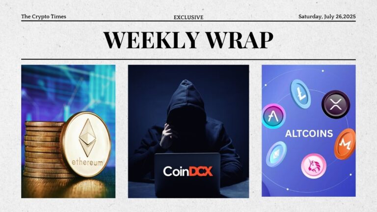 Weekly Wrap: Ethereum’s Meteoric Rise, $44M CoinDCX Hack, Altcoin Treasuries, and More