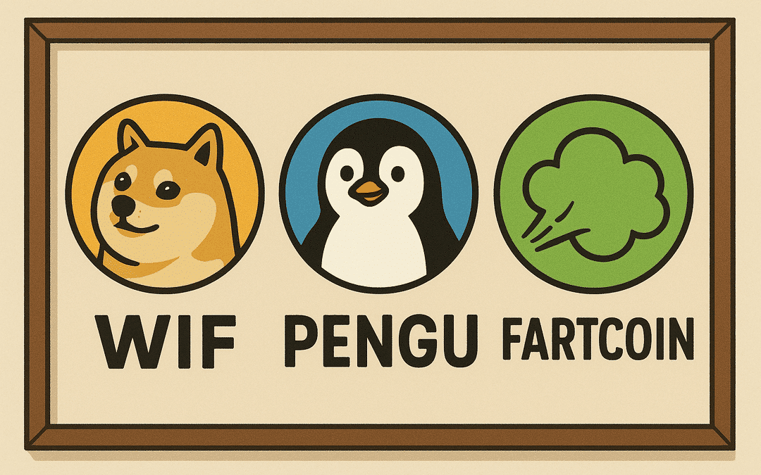 Solana Memecoins WIF, PENGU, Fartcoin Drop Over 10% in a Week